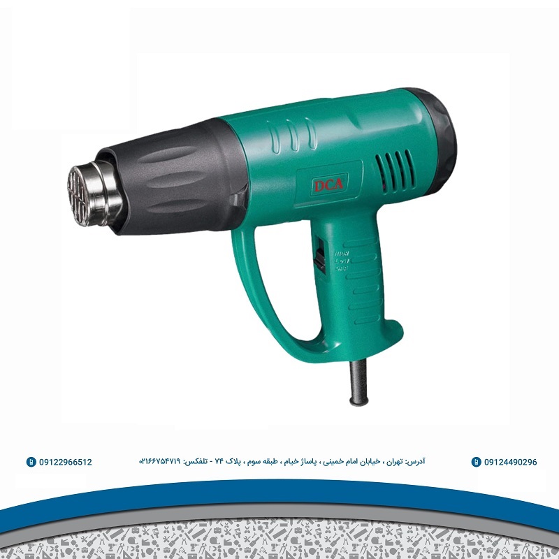 سشوار صنعتی دی سی ای مدل AQB2000- سشوار صنعتی هوای گرم را با درجه حرارت بالا تولید می کند. این دستگاه قابلیت های گوناگونی در صنعت دارد. از سشوارهای صنعتی در خم کاری لوله های پلاستیکی ، در خشک کردن و یا باز کردن چسب های صنعتی ، حذف لاک الکل ، شکل دادن ، چسباندن , جوشکاری و خیلی موارد دیگر استفاده می  ...